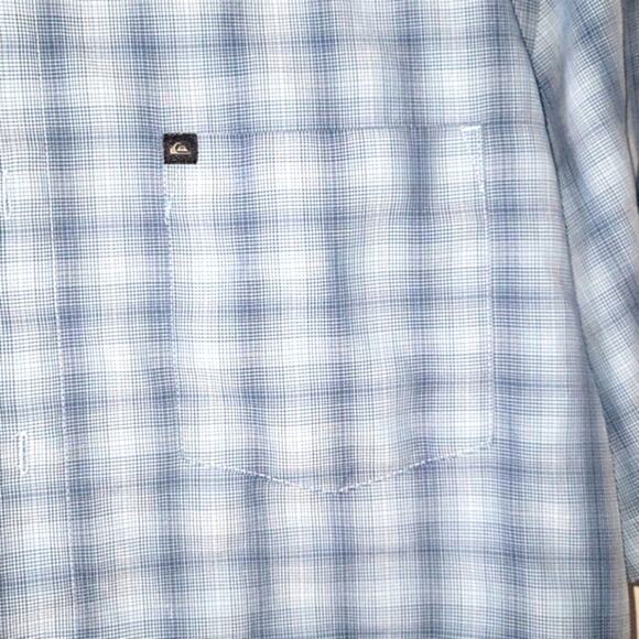 Quicksilver Blue Button up Tshirt - Picture 2 of 6